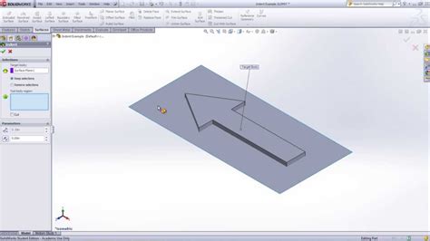 sheet metal indent|solidworks indentation tool.